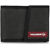 WOLVERINE Men's Canvas/Leather Bifold Wallet | RFID Protection | ID Window | Card Slots | Bill Pocket | Durable | Leather | Canvas