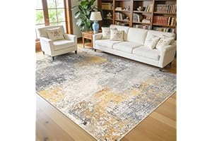 Vaukki 5x8 Abstract Area Rug for Living Room, Non Slip Soft Living Room Rug for Bedroom, Modern Large Bedroom Area Mat Indoor
