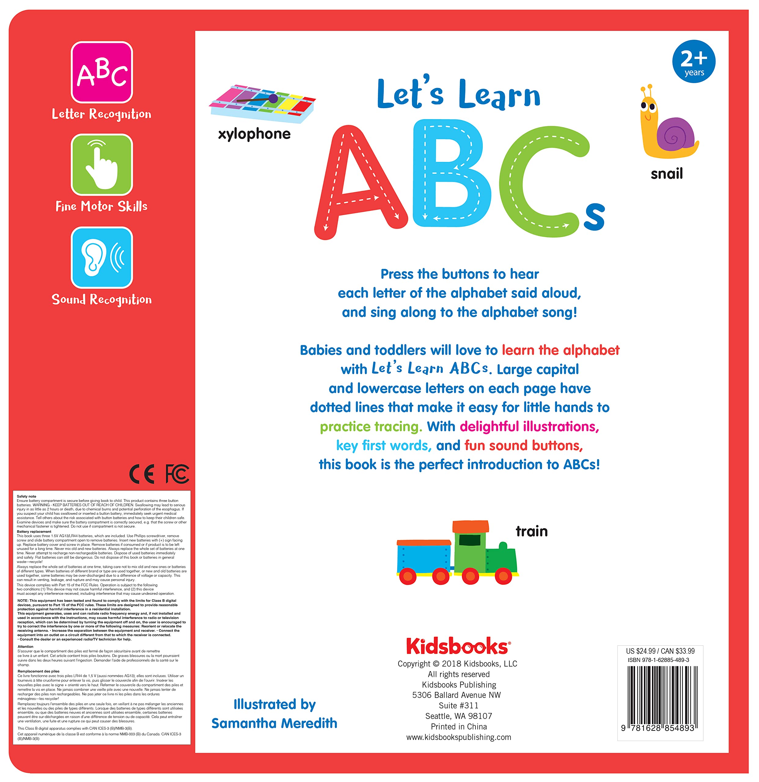 Let's Learn ABCs - Interactive Sound Book for Toddlers | 27 Fun Buttons, Tracing & Alphabet Song | Touch & Feel Board Book for Early Learning Let's Learn ABCs - Interactive Sound Book for Toddlers | 27 Fun Buttons, Tracing & Alphabet Song | Touch & Feel Board Book for Early Learning Board book
