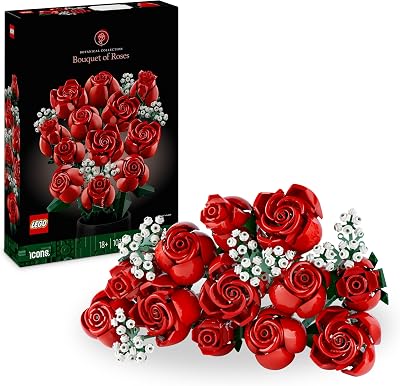LEGO Botanicals Bouquet of Roses Flowers Set for Adults