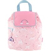 Stephen Joseph Little Girls' Quilted Duffle Bag – Fun Appliquéd Designs, Machine Washable, 9x15 Inches
