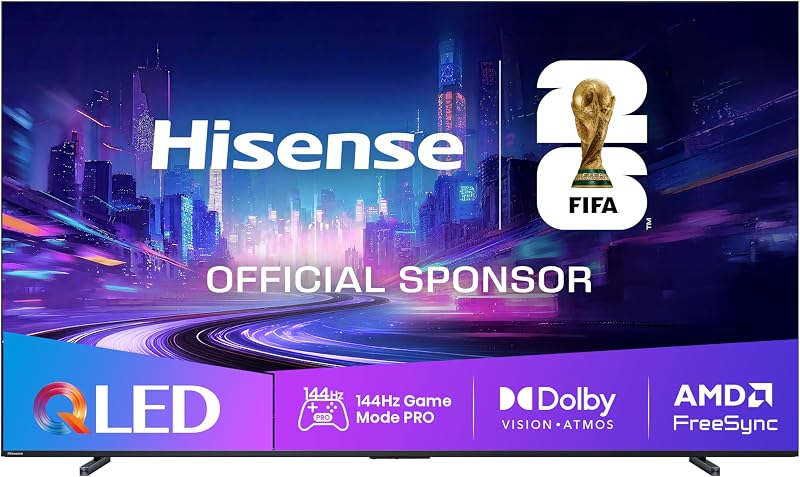 100E7Q Pro - QLED Smart TV 100 Pulgadas, Gaming TV, Modo Juego Pro 144Hz, AMD Freesync Premium Pro, Dolby Vision IQ, Dolby Atmos, Movimientos Suaves IA, Hi-Concerto, Procesador Hi-View IA