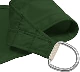 Kookaburra Green Rectangle Garden Sun Shade Sail Canopy 4m x 3m 98% UV Block view 2