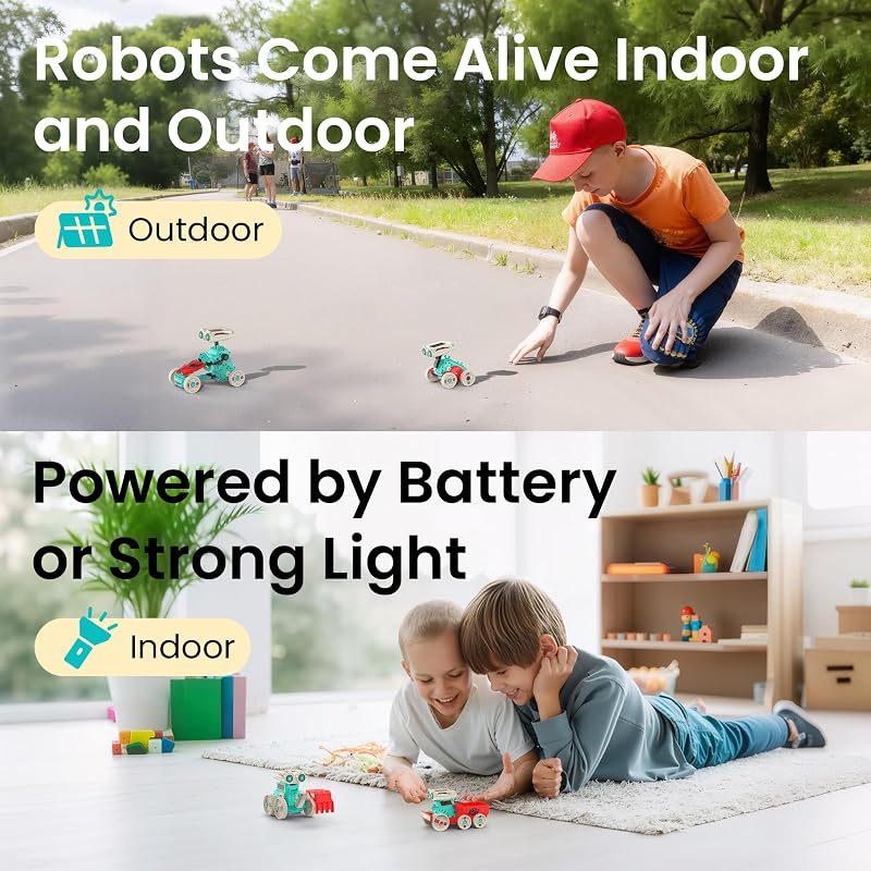 Robot solare 21 in 1 per bambini 8-12 anni, 211 pezzi — foto 5 di 8