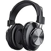 Bluetooth 5.0 Over- Ear Wireless Headphones 30 Hours Battery, FM Radio, MP3 Player, Micro SD/TF with 40mm Deep Bass Drivers, Premium Microphone Built-in Headset, Foldable, Comfortable, Mowing