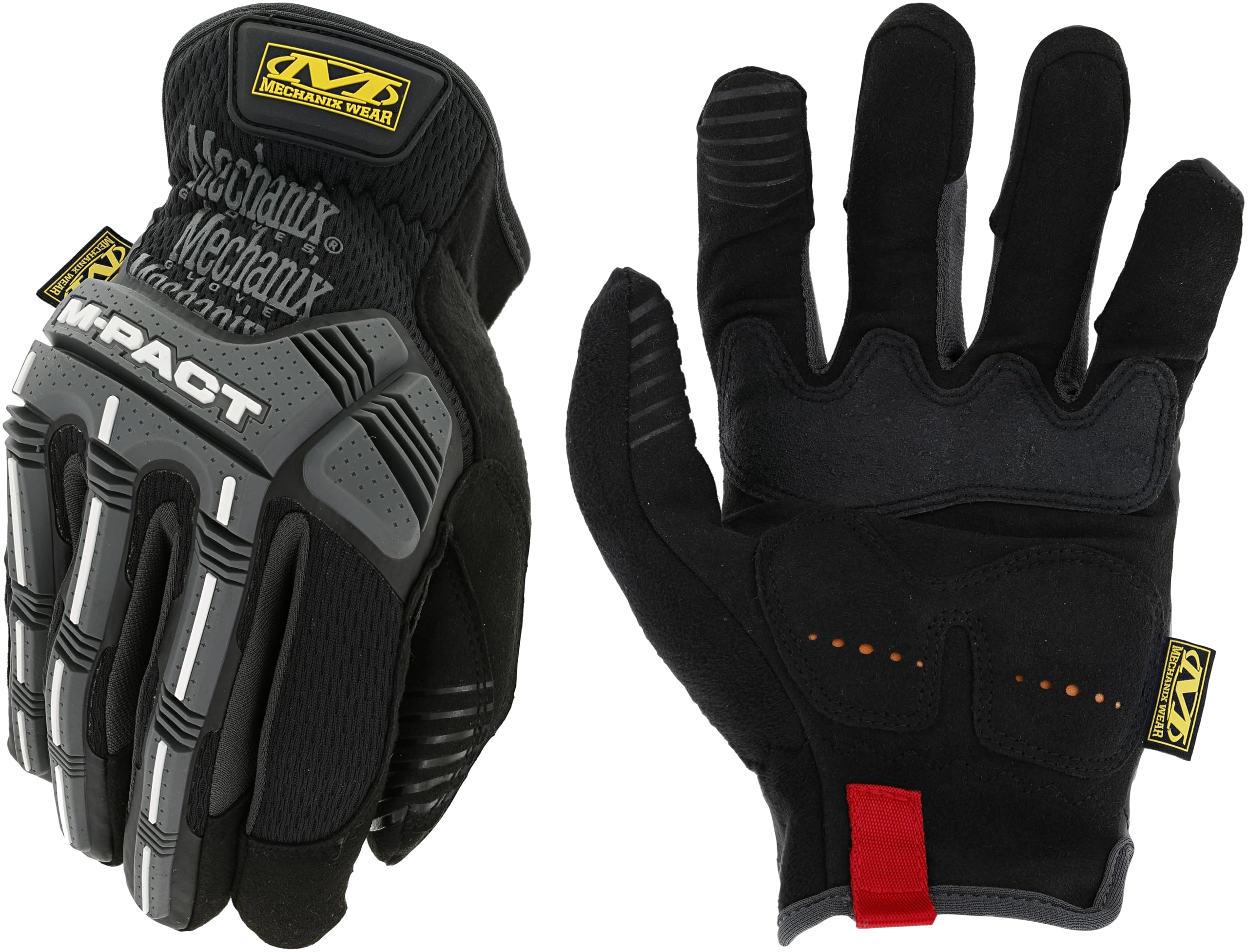 Mechanix Wear - M-Pact Open Cuff Work Gloves (X-Large, Black/Grey)