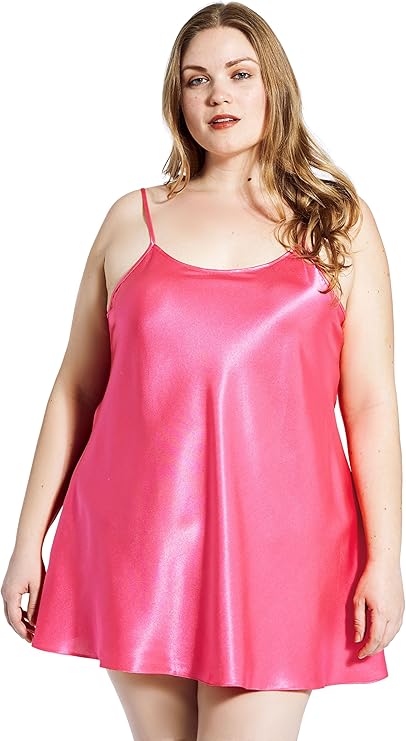 plus size satin slip