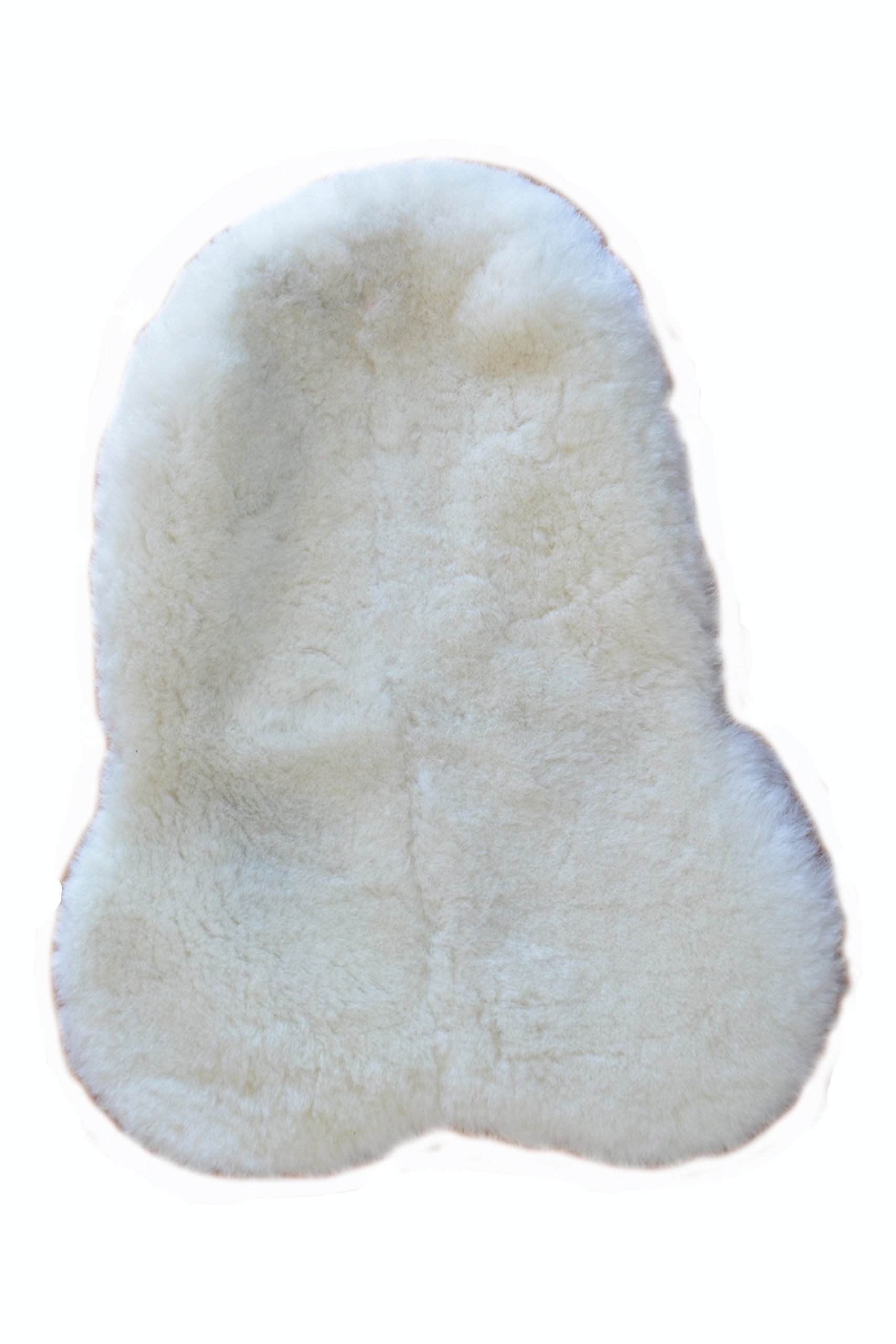 Meryno Real Sheepskin Fleece Horse Saddle Seat Medical (Medium, white)