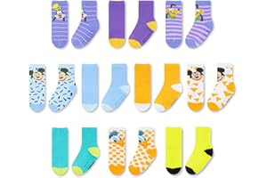 DISNEY Mickey Socks for Toddlers and Boys - 10 Pack