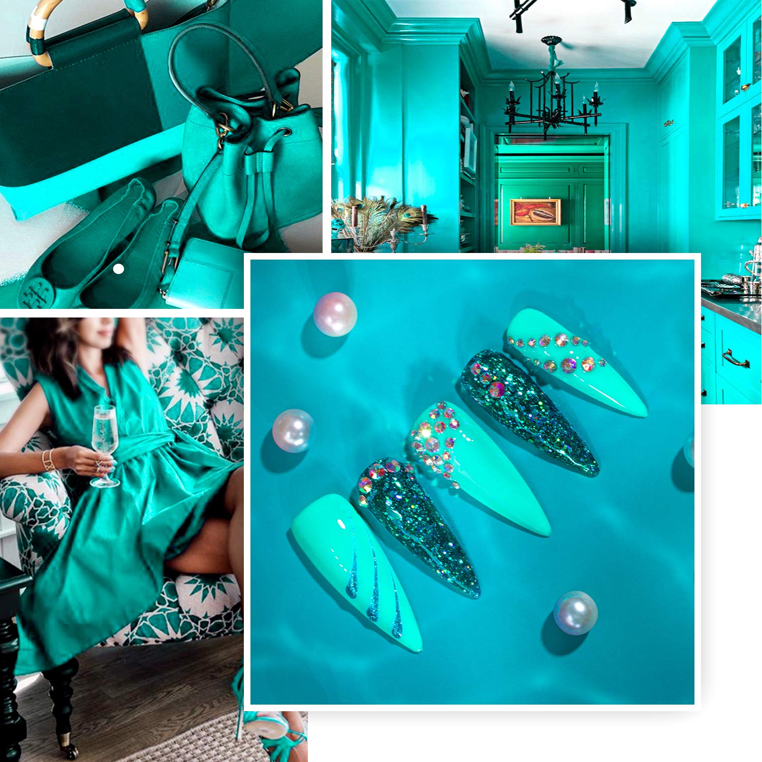Beetles Gel Nail Polish Kit, Mermaid Mantra 20 Colors Soak Off U V Gel Polish Starter Kit with 1 Base Coat 1 Glossy & 1 Matte Top Coat 3 Nail Brushes 6 Colors Glitter 1 Mermaid Nail Stickers : Beauty