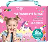 Avenir Unicorn Nail Stickers & Tattoos Set 260+ Kids 3+ Creative