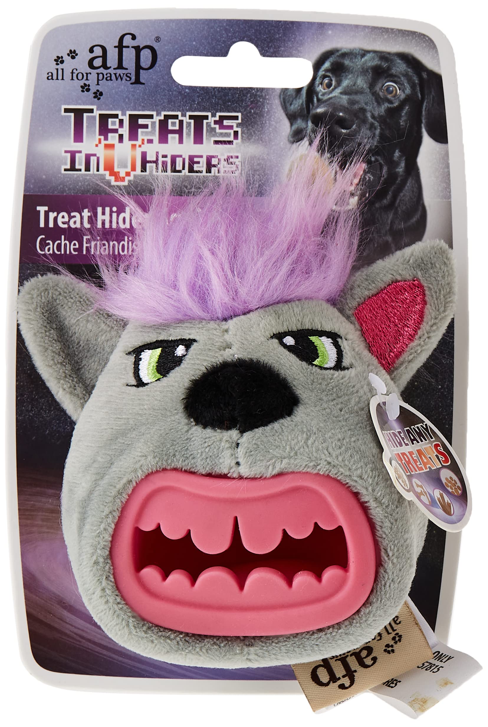 ALL FOR PAWS Treat In'V'hiders Squirrel Plush Dog Toy, Small, 0.9 kg