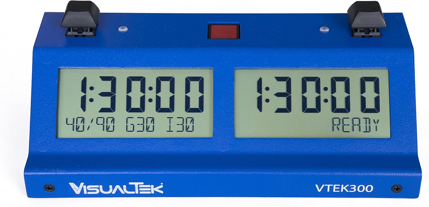 VisualTek VTEK300 Advanced Digital Chess Clock (Blue) Toys
