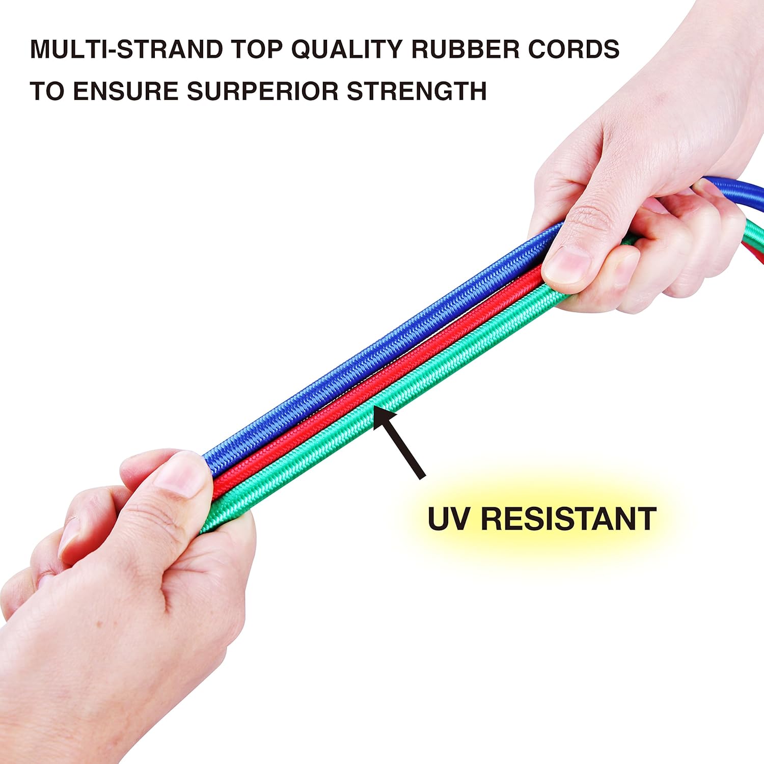 CARTMAN Bungee Cord 22pcs & Clamp 2pcs in Jar: Home Improvement