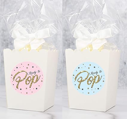 baby shower popcorn boxes
