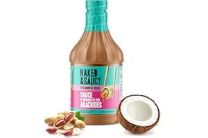 Naked & Saucy Low Sugar Peanut Sauce and Dressing, Gluten-Free, Soy-Free, Vegan, Paleo, 31 fl oz