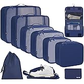 BAGAIL 6 Set/8 Set/10 Set Packing Cubes Various Sizes Packing Organizer for Travel Accessories Luggage Carry On Suitcase
