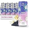 Moment Botanical Sparkling Drink – Mother's Day Special | Non-Alcoholic Adaptogen Beverage with L-Theanine & Ashwagandha | Berry Jasmine | 0 Sugar, 0 Caffeine | Calm, Clarity, Self-Care | 12-Pack