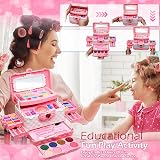 EVACOK Kids Makeup Set for Girls 57Pcs Washable Non-Toxic CPSIA ASTM view 4