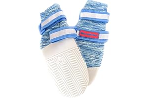 Bark Brite Lightweight Neoprene Paw Protector Dog Boots Designed for Comfort and Breathability in 5 Sizes (Boat Boot Md)