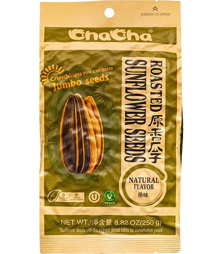Amazon.com : ChaCha Sunflower Roasted & Salted Seeds All Natural