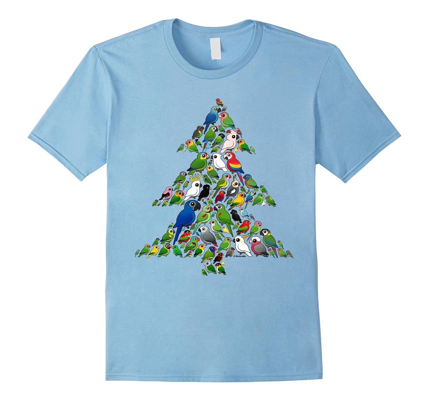 Cute Cartoon Parrot Christmas Tree Shirt-AZP