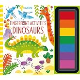 Fingerprint Activities Dinosaurs: A Spiral-Bound Usborne Book for Kids (Ages 6-9) &ndash; Create Scenes with Prehistoric Creatures
