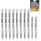 DW3741C Jig Saw Blades for DEWALT Jigsaw Blades, T-Shank, 10-Piece