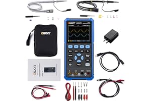 ABESTOP HDS272 Oscilloscope 2 in 1 2CH Digital Handheld Oscilloscope Multiumeter 3.5" LCD 70MHz Bandwidth 20000 Counts Multiumeter OSC+DMM+for Automobile Maintenance,Power Detection