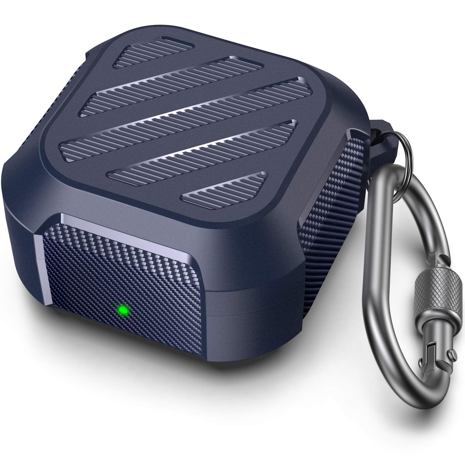 Samsung Galaxy Buds FE (2023) Protective Case, Shock-Proof Rugged Cover, Supports Wireless Charging (Blue)