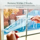 WINSOME Glass Window Protection Film 600mm x 25m Self Adhesive Clear Blue view 4