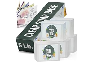 Prime Creations Soap Base for soap making supplies melt and pour soap base for DIY crafting moisturizing glycerin 5 LB, Unscented