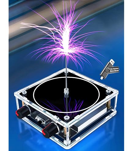 Arc Plasma Coil Generator - 15V 8A With 10cm Arc Length, Acrylic Base, For Science Experiments & Demonstrations - View #4