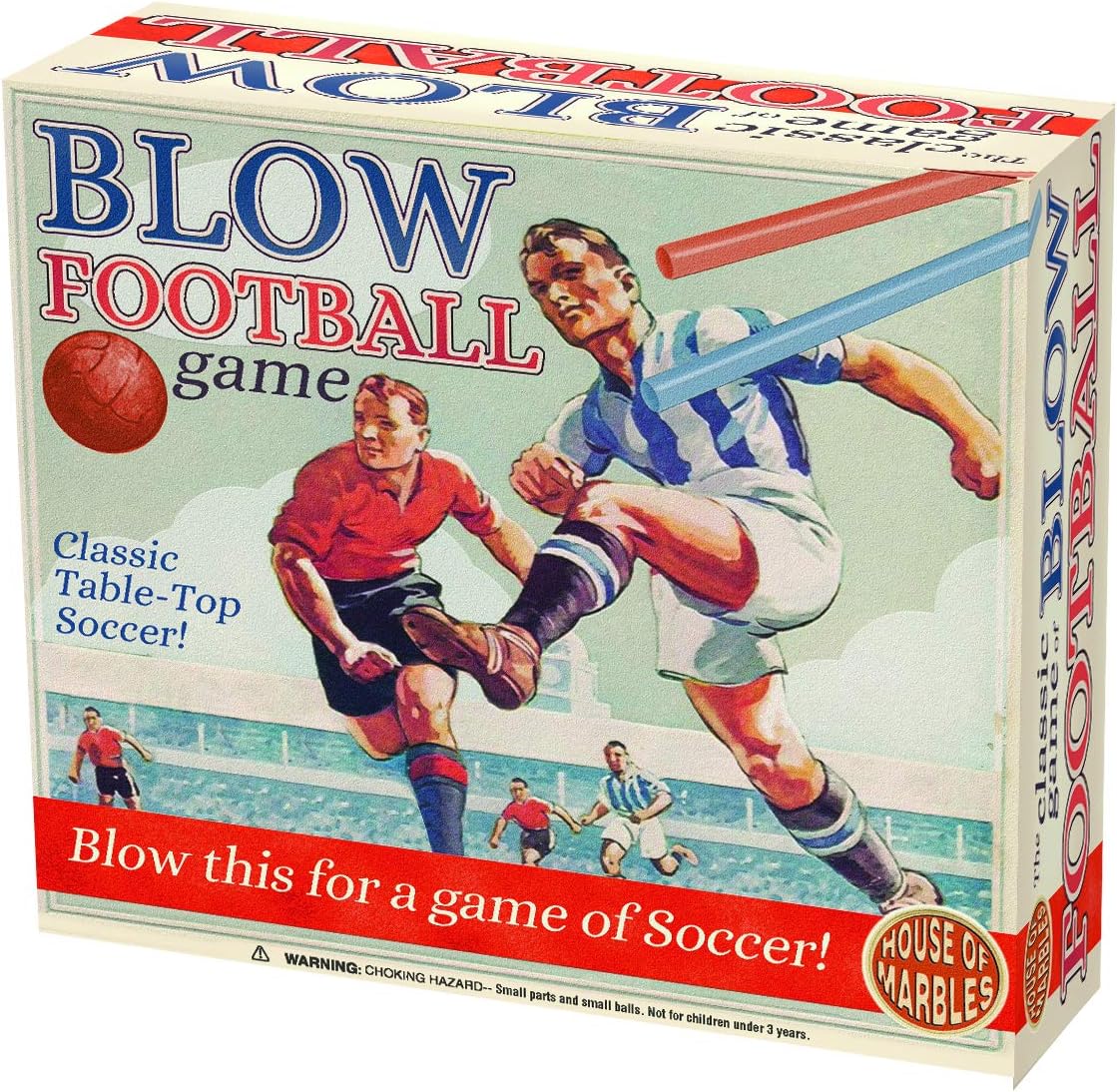 House of Marbles Blow Football Table Game Amazon.co.uk Toys & Games