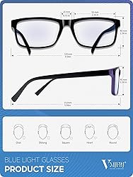 VMJFBJ Blue Light Glasses For Women/Men Computer