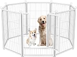 HOMIDEC 8-Panel Dog Pen 80cm High with Door Portable Indoor Outdoor Playpen view 1