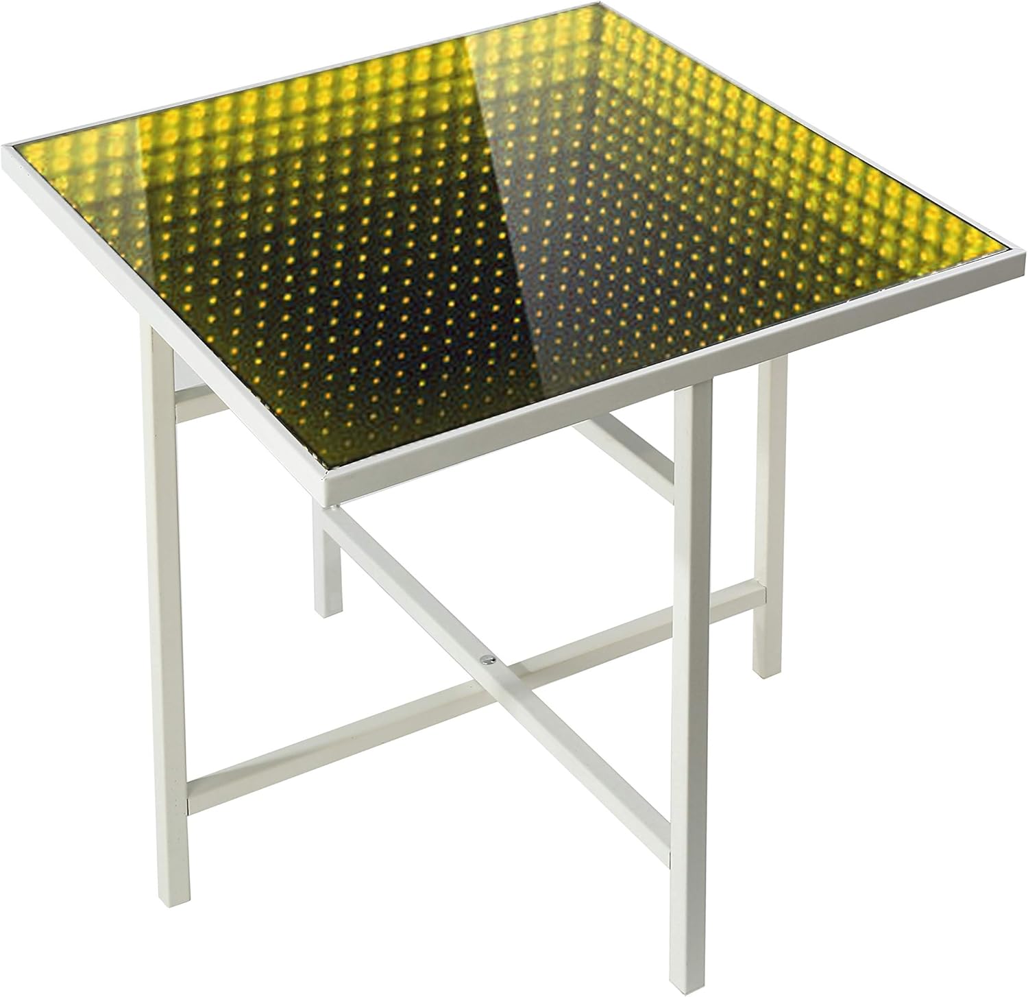 led infinity mirror table