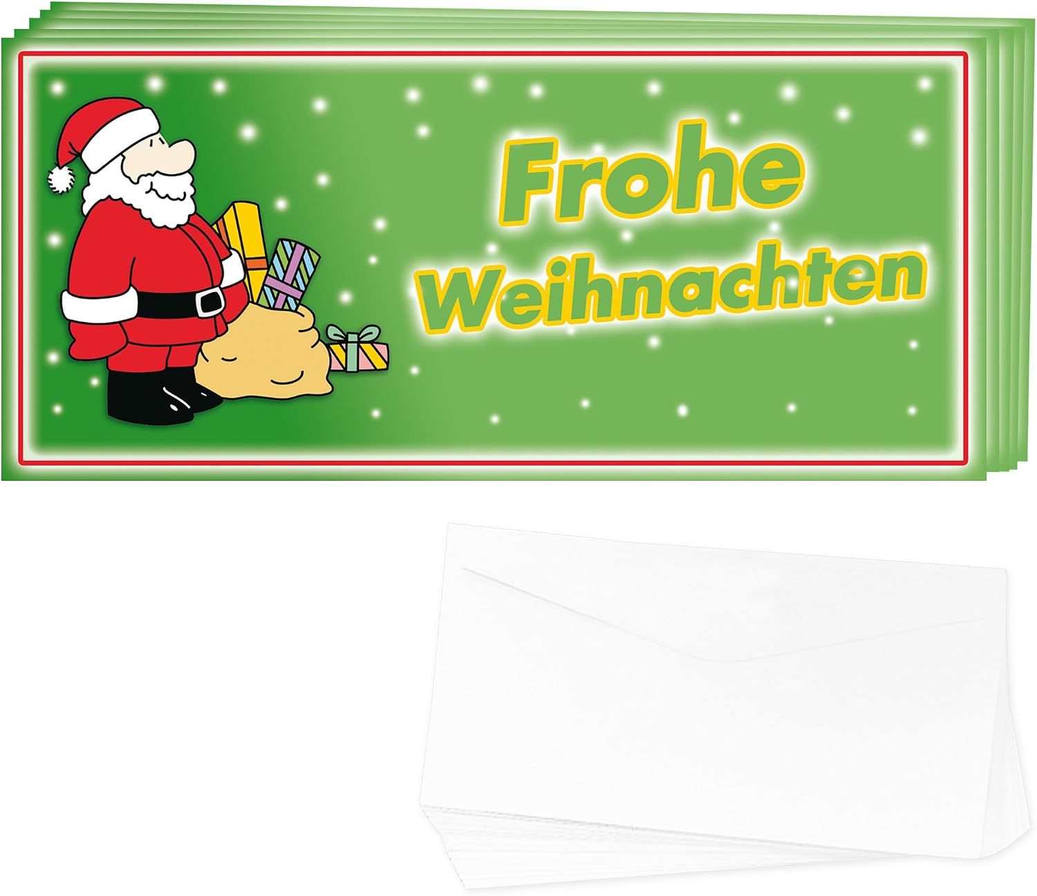 'Gifts with Name Modern Graphic 1392 Christmas Set: Merry Christmas, Set of 48, 20 x 9 cm, 2 Motive - Image 4