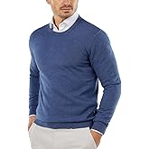 COOFANDY Men's Crew Neck Sweater Slim Fit Lightweight Sweatshirts Knitted Pullover for Casual Or Dressy Wear