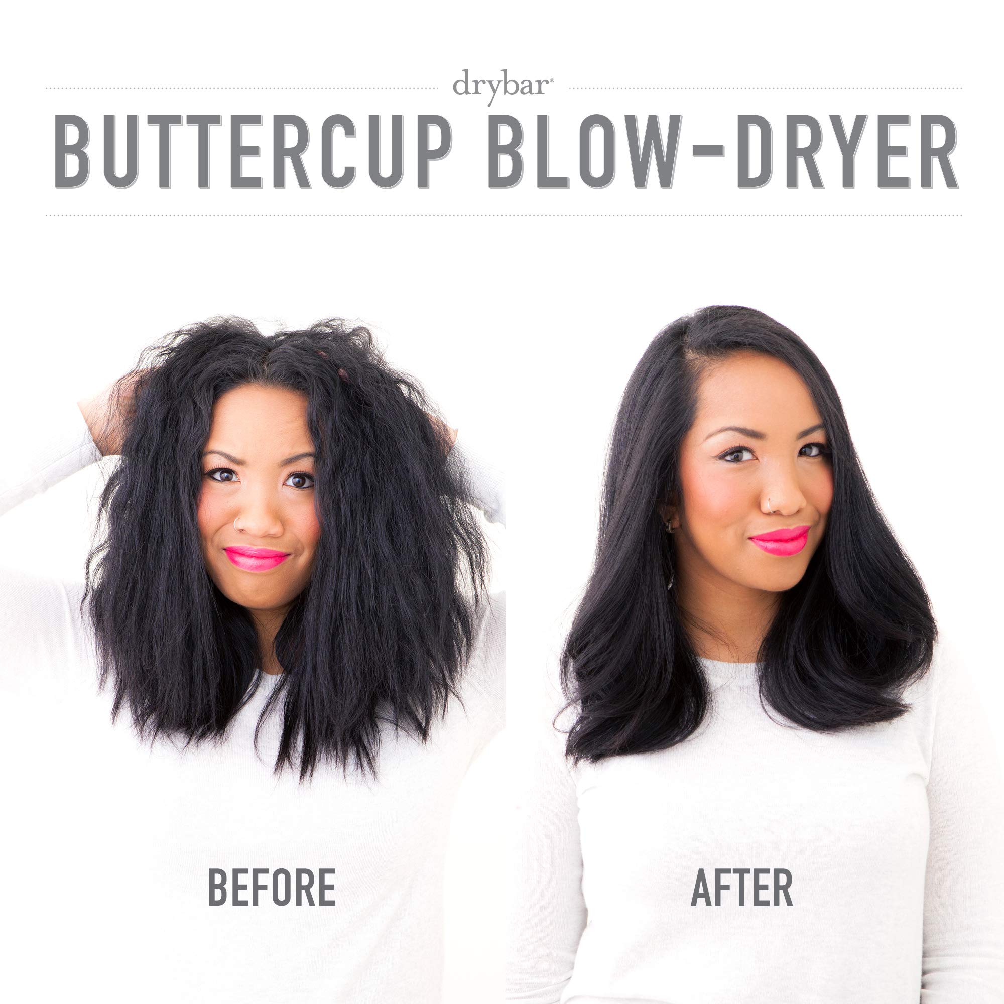 Drybar The Buttercup Blow-Dryer – Faster Drying, More Shine, Less Frizz – Ultra Powerful yet Lightweight Professional Hair Dryer