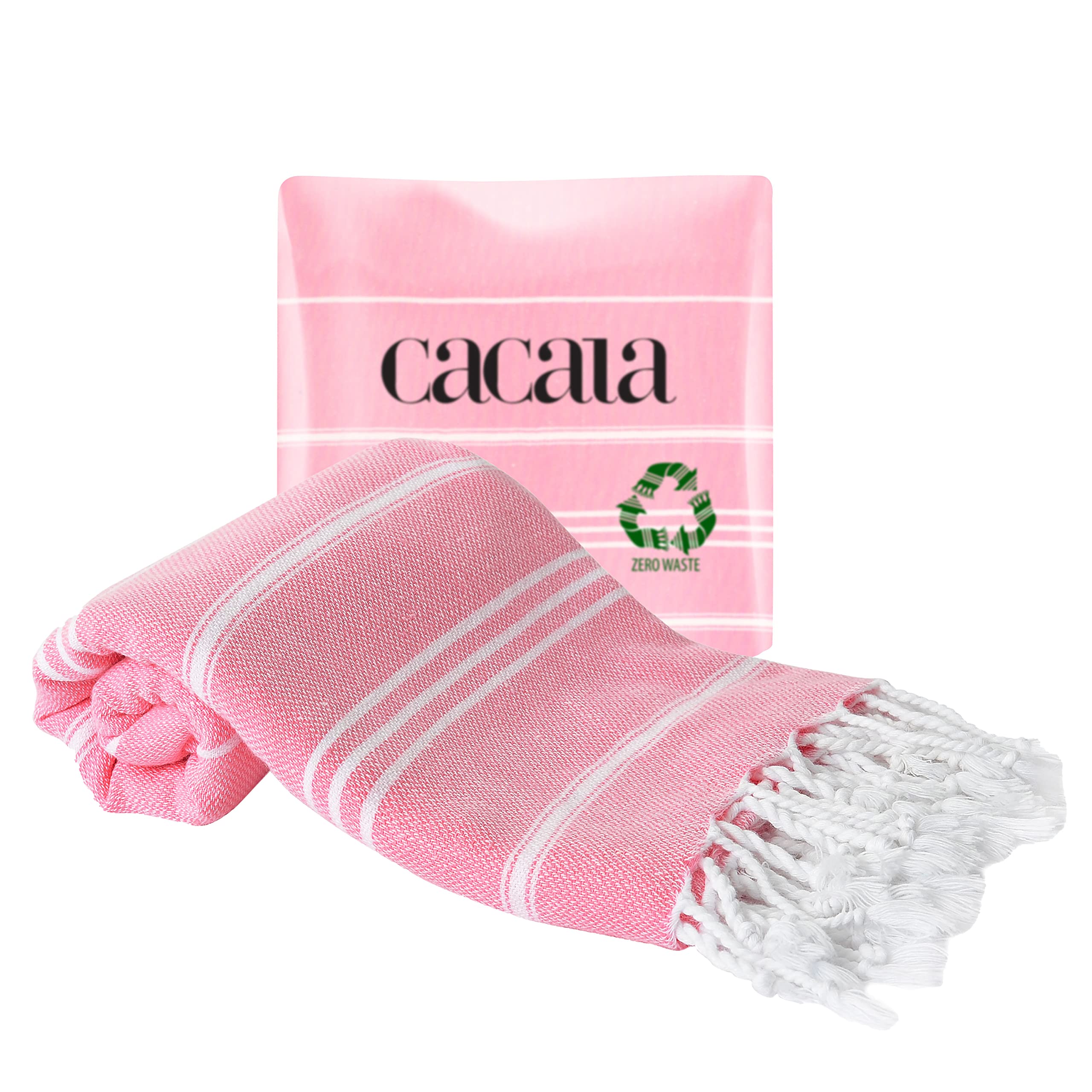 Cacala Hand Face Turkish Towel Pestemal 60x90 cm Peshtemal Fouta Kitchen Baby Care Pink