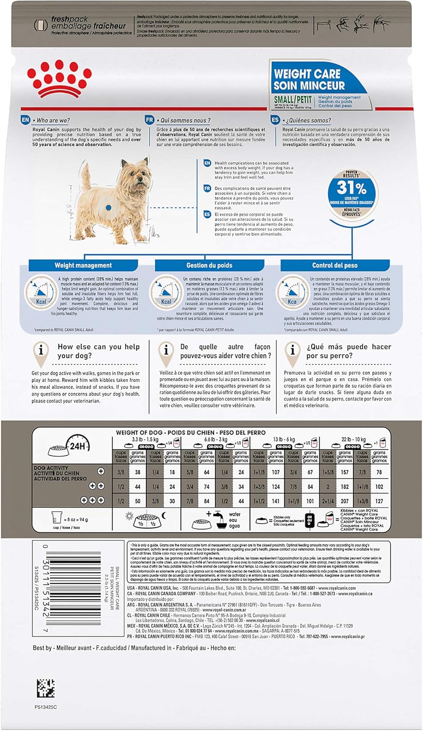 royal canin mini weight care dry dog food