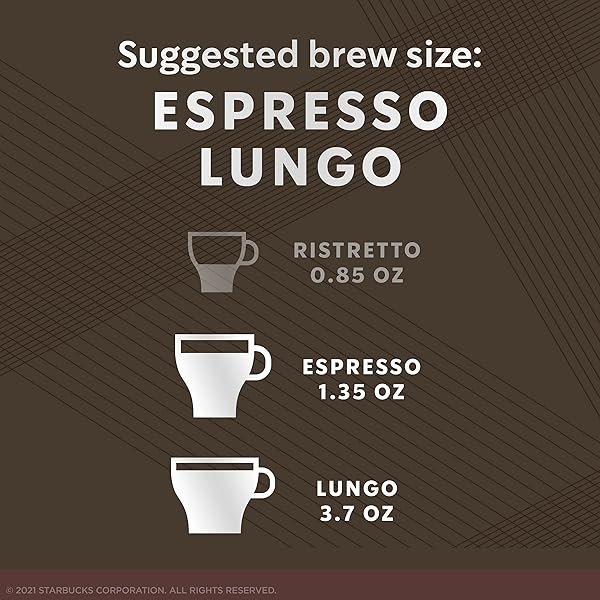 STARBUCKS BY NESPRESSO ORIGINAL LINE DARK ROAST ITALIAN ROAST COFFEE, 10-COUNT ESPRESSO PODS