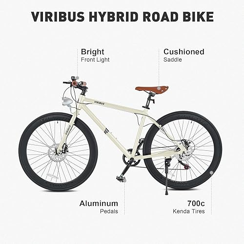 Viribus Hybrid Bikes, 28 inch Road Bike for Tall Men, Lightweight