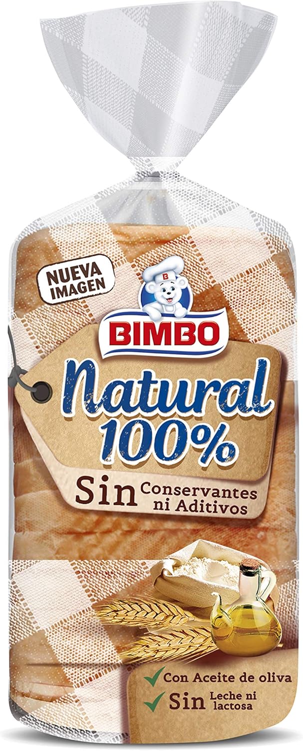 Bimbo Natural 100 Pan Blanco con Corteza 460 g Amazon