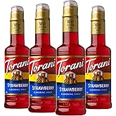 Torani Strawberry Flavored Drink Syrup, 12.7 fl oz, 4 Pack