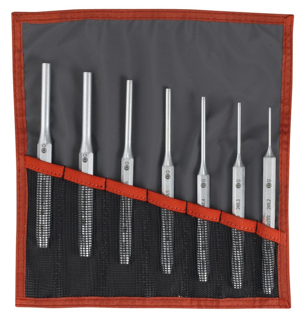 Facom Long Drift Punches, 7 pieces
