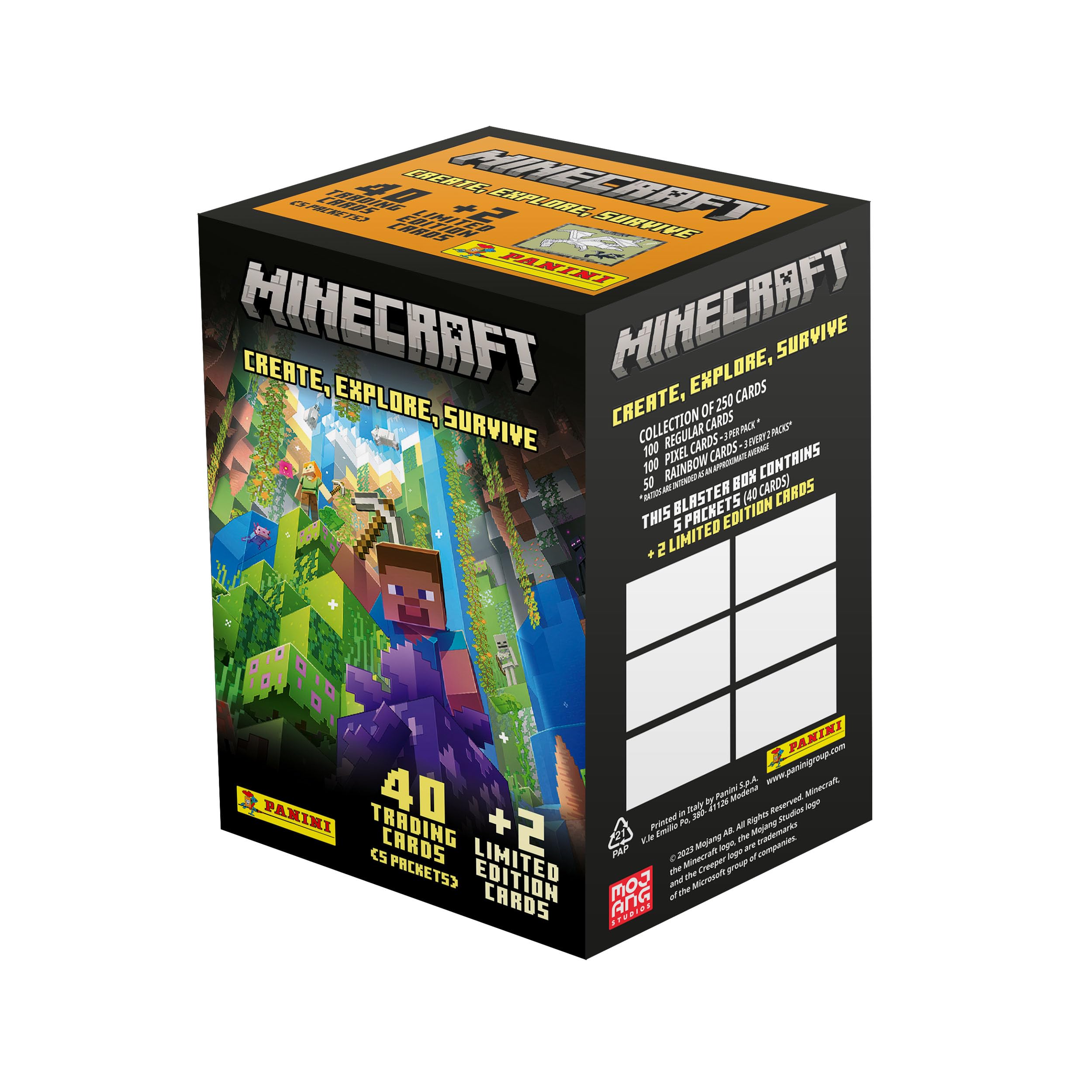 Minecraft Create Explore Survive Trading Card Blaster Pack
