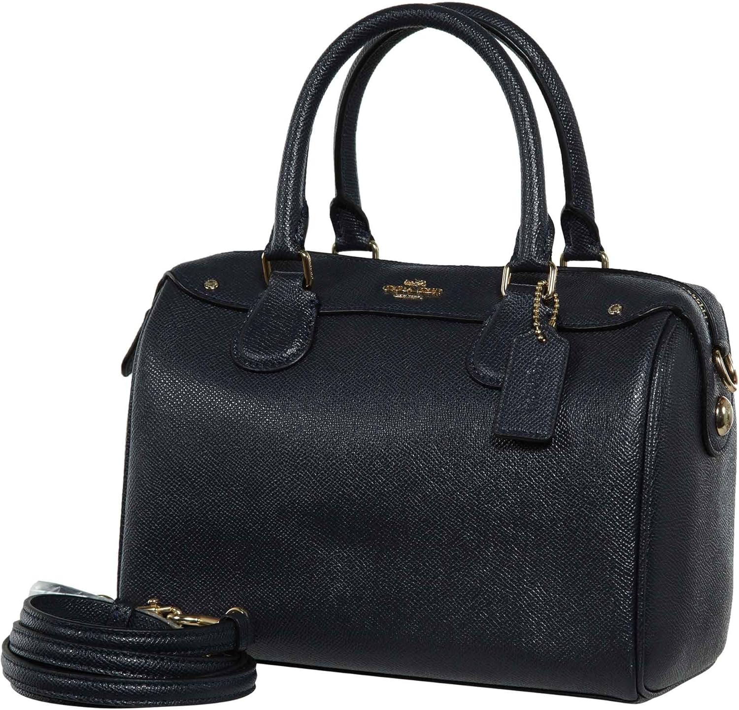 Coach Womens Leather Hand shoulder bag F57521 (Dark blue) Handbags