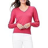 NIC+Zoe Womens Slub V-Neck Sweater